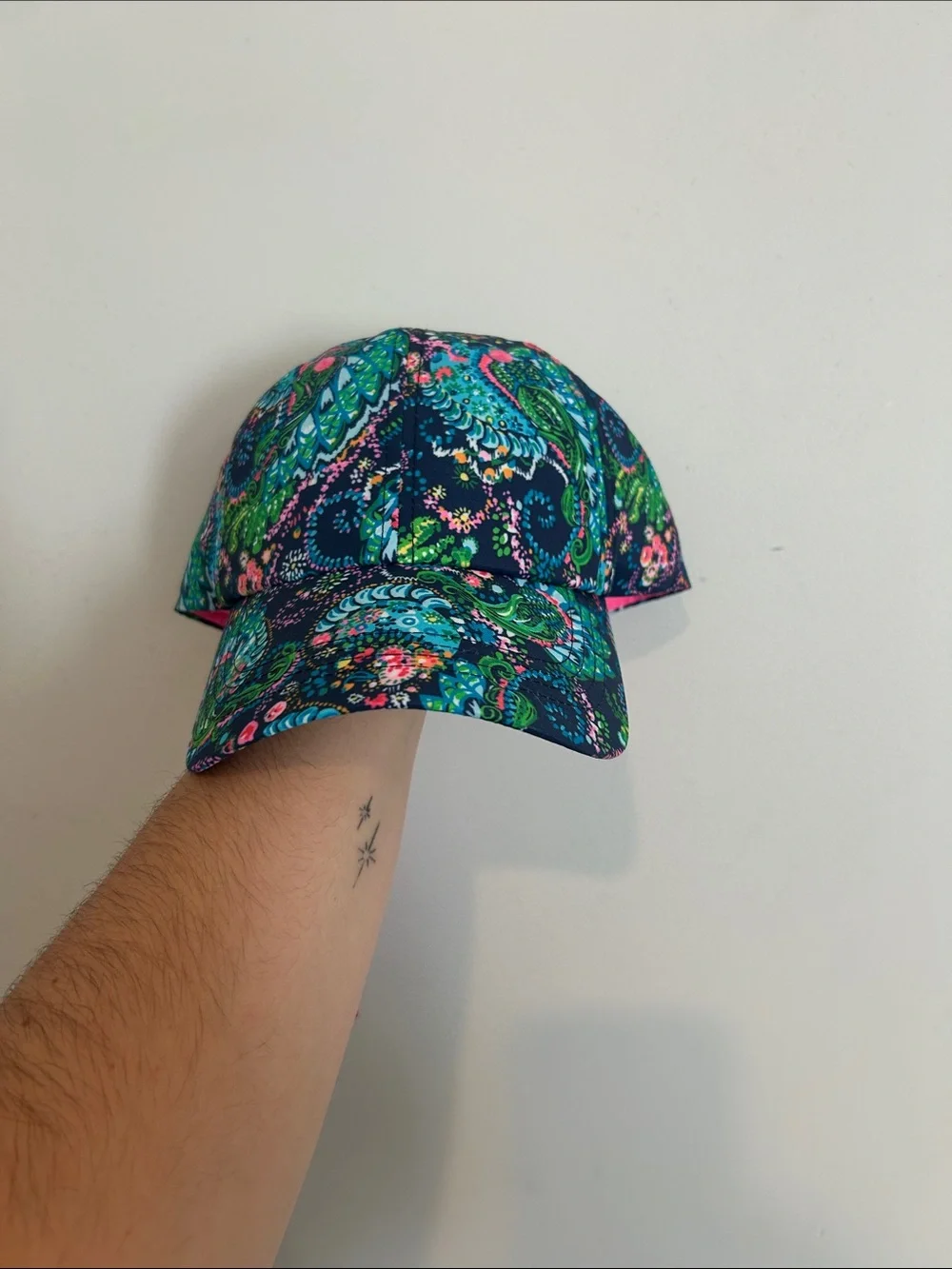 Lilly Pulitzer Multi Floral Baseball Cap - Pink, Navy, Green